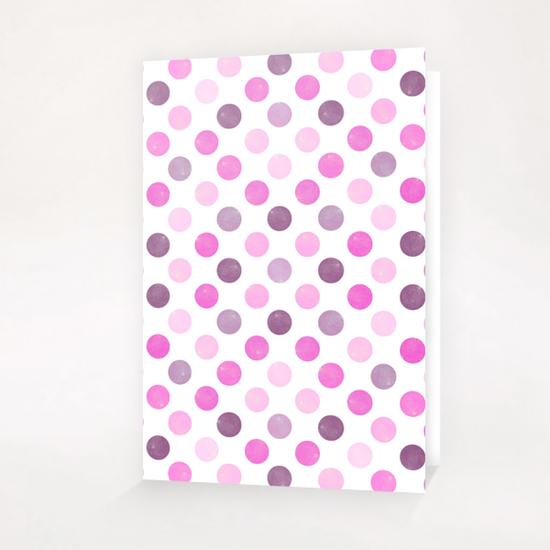 Watercolor Polka Dots #3 Greeting Card & Postcard by Amir Faysal