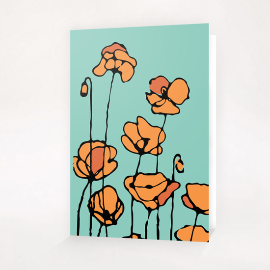 American Poppies 1 Greeting Card & Postcard by Vic Storia