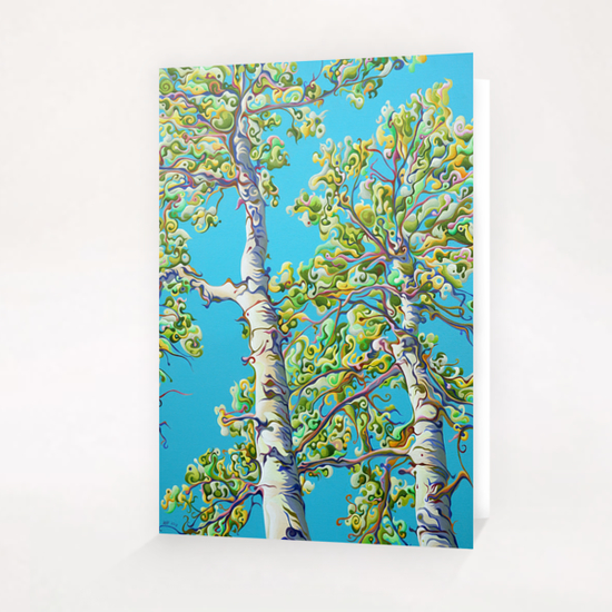 Blossoming CreativiTree Greeting Card & Postcard by Amy Ferrari Art