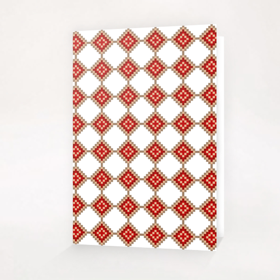 Pixelated Christmas Greeting Card & Postcard by PIEL Design