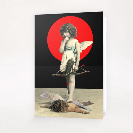 The Fallen Angel Greeting Card & Postcard by tzigone