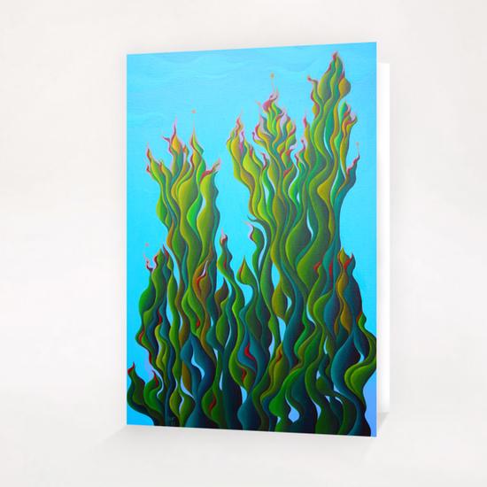Cypressing a Wave Greeting Card & Postcard by Amy Ferrari Art