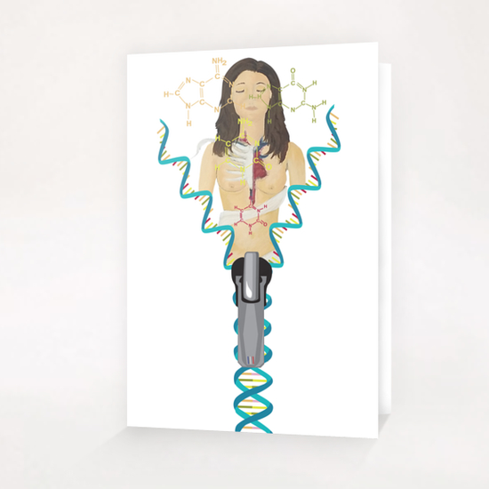 DNA Greeting Card & Postcard by frayartgrafik