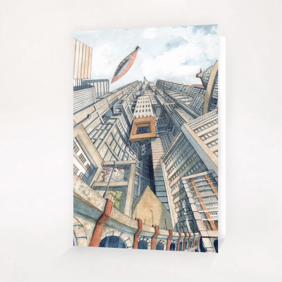 Downtown Greeting Card & Postcard by Davide Magliacano