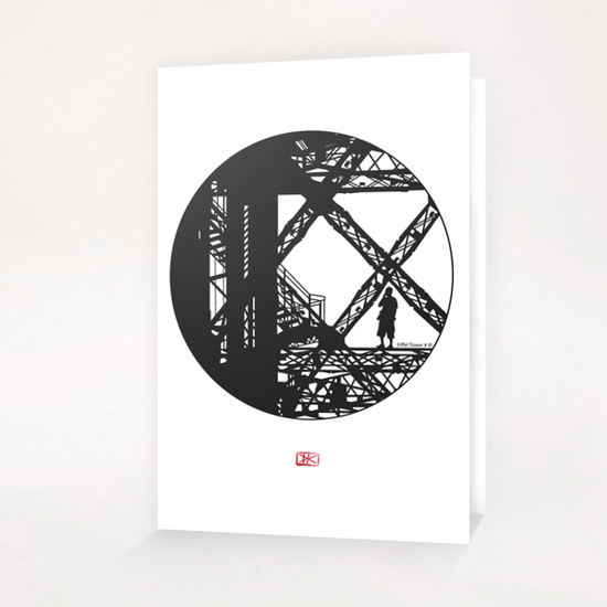 Eiffel tower #3 Greeting Card & Postcard by Denis Chobelet