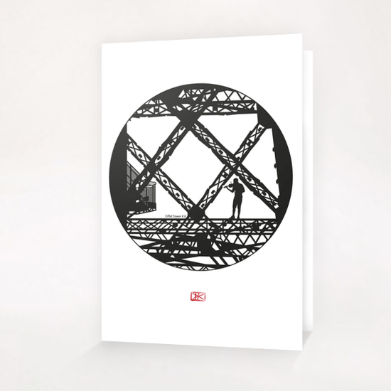Eiffel tower #5 Greeting Card & Postcard by Denis Chobelet