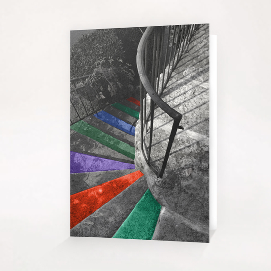 Stairs in Ruoms Greeting Card & Postcard by Ivailo K
