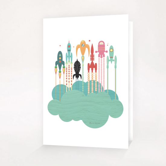 Grand départ (graphic version) Greeting Card & Postcard by Exit Man