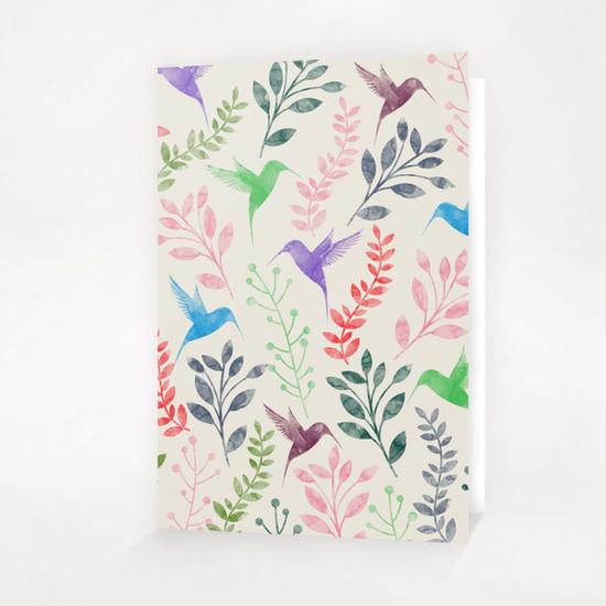 Floral and Birds Greeting Card & Postcard by Amir Faysal