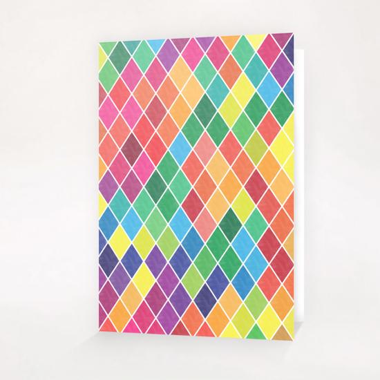 Colorful Geometric  Greeting Card & Postcard by Amir Faysal