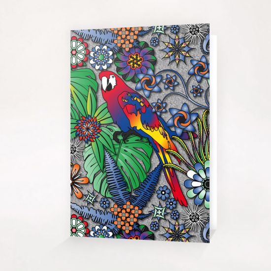 Jungle Flowers Greeting Card & Postcard by vannina