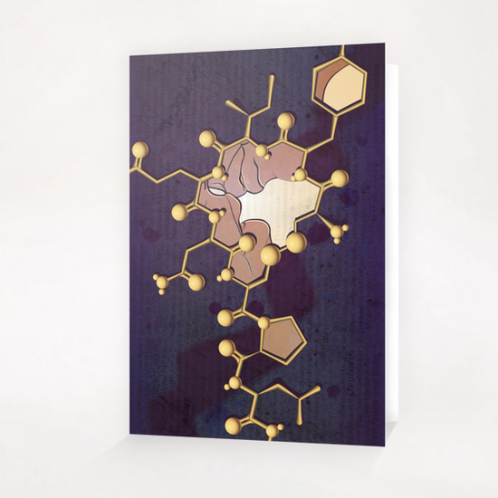 Kiss and Oxytocin Greeting Card & Postcard by IlluScientia