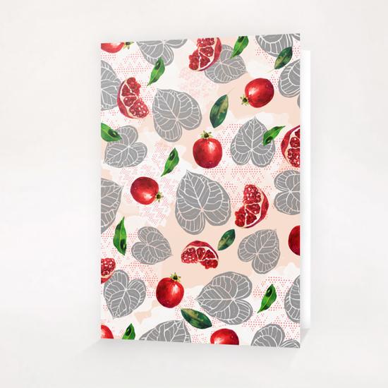 Love leaves with fruits Greeting Card & Postcard by mmartabc