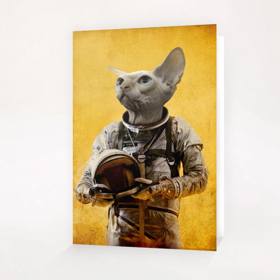 Proud astronaut Greeting Card & Postcard by durro art