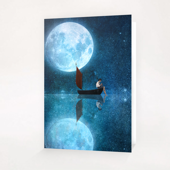 The Moon And Me Greeting Card & Postcard by DVerissimo