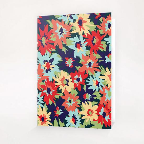 Alexa Floral  Greeting Card & Postcard by Lisa Guen Design