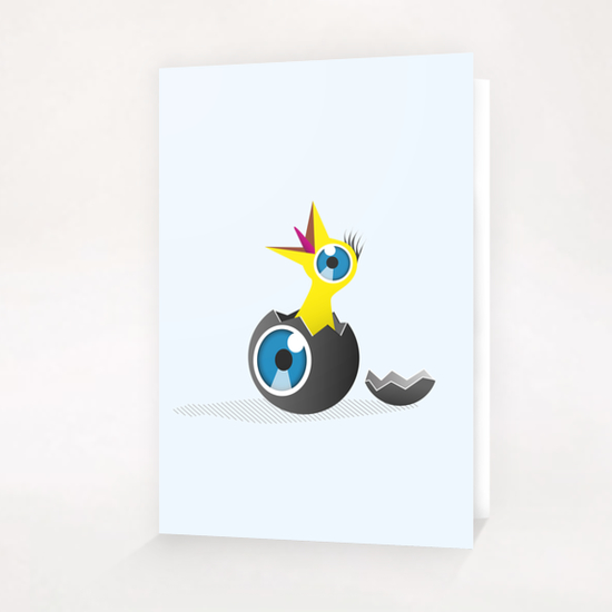 Eyeclosion Greeting Card & Postcard by Alex Xela