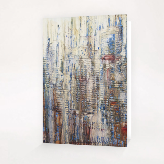 Abstract City Greeting Card & Postcard by di-tommaso
