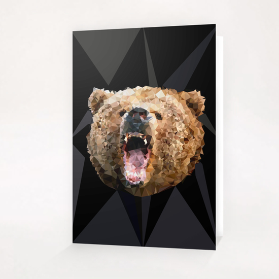 Angry Bear Greeting Card & Postcard by Vic Storia