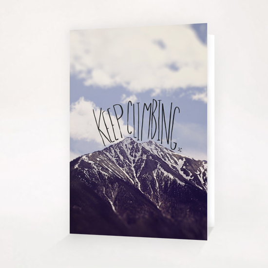 Keep Climbing Greeting Card & Postcard by Leah Flores