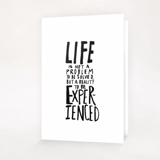 Life Greeting Card & Postcard by Leah Flores