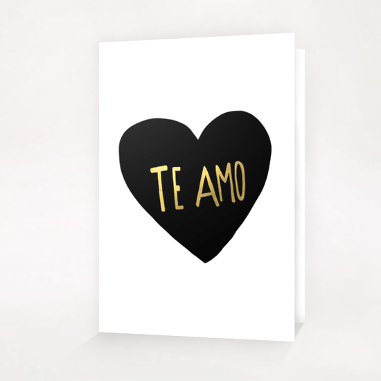 Te Amo Greeting Card & Postcard by Leah Flores