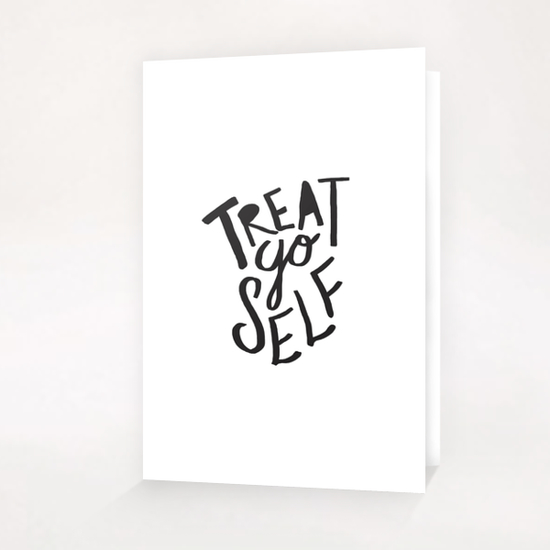 Treat Yo Self Greeting Card & Postcard by Leah Flores