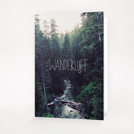 Wanderlust Rainier Creek Greeting Card & Postcard by Leah Flores