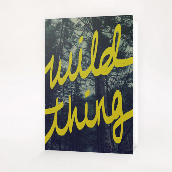 Wild Thing Greeting Card & Postcard by Leah Flores