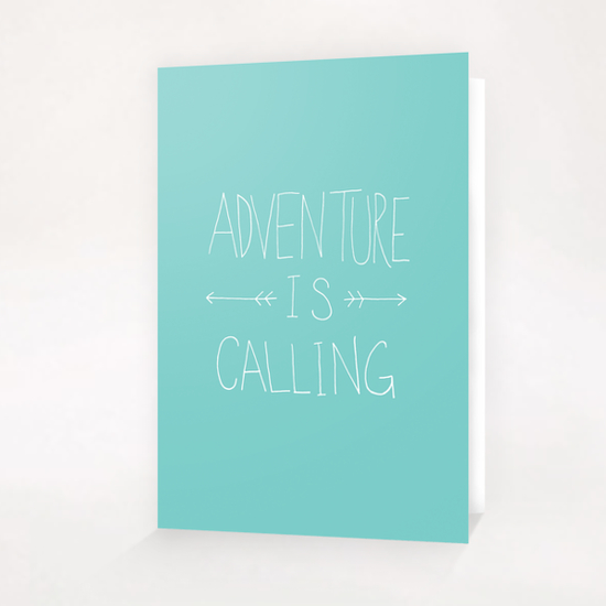Adventure is Calling Greeting Card & Postcard by Leah Flores