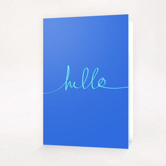 Hello Greeting Card & Postcard by Leah Flores