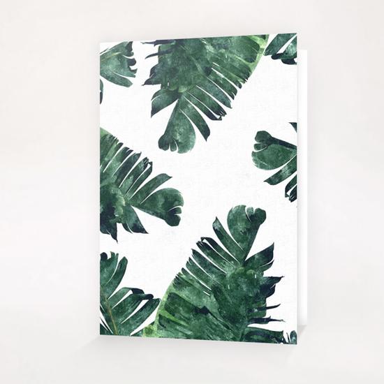 Banana Leaf Watercolor Greeting Card & Postcard by Uma Gokhale