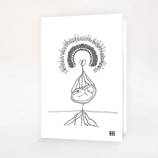 L'Enfant Cosmique Greeting Card & Postcard by Mathilde MILLERANT