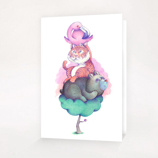 Totem Greeting Card & Postcard by Anna Cannuzz Canavesi