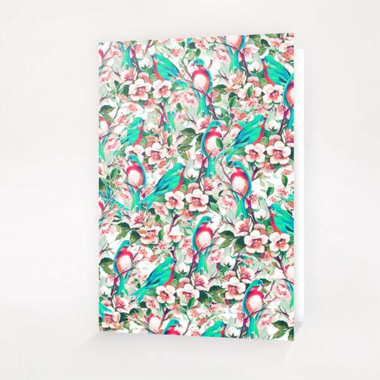 Birds & Flowers Greeting Card & Postcard by Uma Gokhale