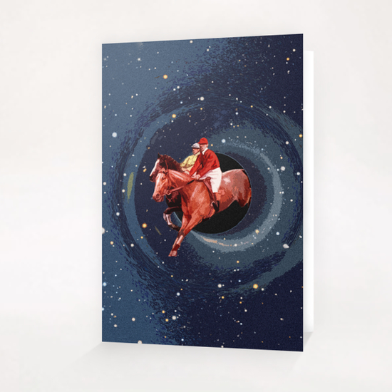Black Hole Chase Greeting Card & Postcard by tzigone