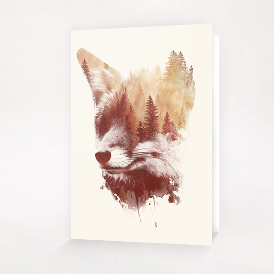 Blind Fox Greeting Card & Postcard by Robert Farkas