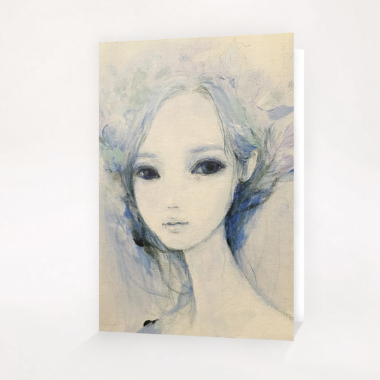 Blue 24 Greeting Card & Postcard by Ai Natori