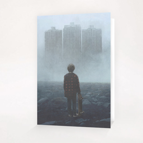 Boy and the Giants Greeting Card & Postcard by yurishwedoff