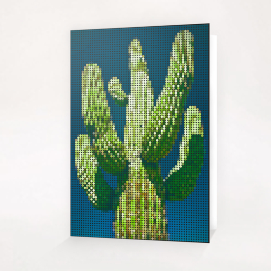 Cactus circle Greeting Card & Postcard by Vic Storia