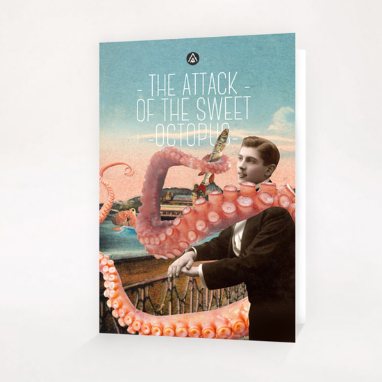 The Attack of the Sweet Octopus Greeting Card & Postcard by Alfonse