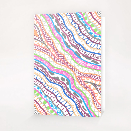 Mirrored Patterns Greeting Card & Postcard by ShinyJill