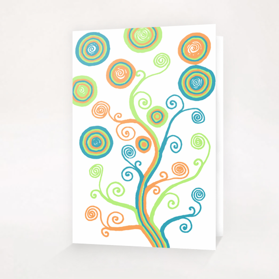 Glow Tree Greeting Card & Postcard by ShinyJill