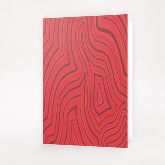 Red Color Burst Greeting Card & Postcard by ShinyJill
