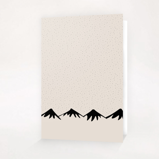 Snow and mountain by PIEL Greeting Card & Postcard by PIEL Design