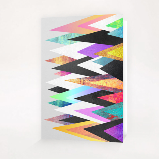 Colorful Peaks Greeting Card & Postcard by Elisabeth Fredriksson