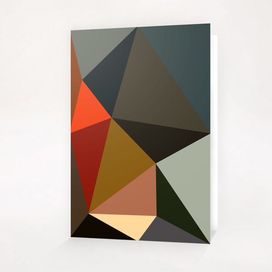 abstract red Greeting Card & Postcard by Vic Storia