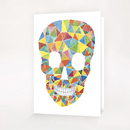 Rainbow Skull Greeting Card & Postcard by Malixx