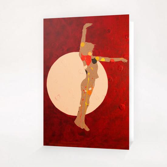 Dancing In The Moon Greeting Card & Postcard by Pierre-Michael Faure