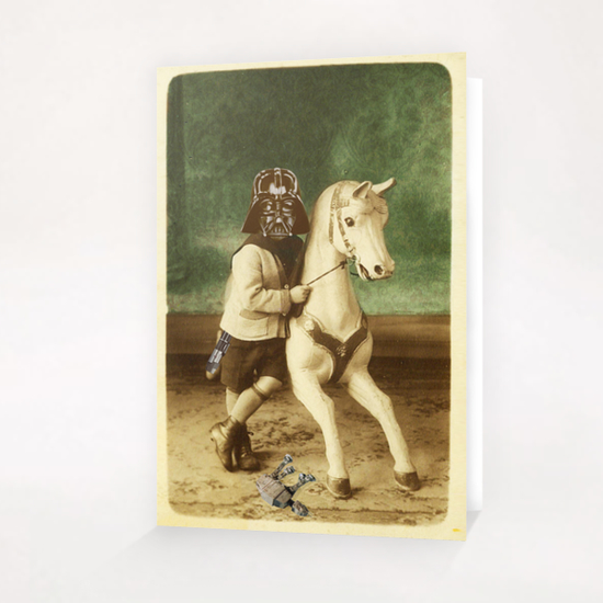 Darth Wader childhood Greeting Card & Postcard by tzigone